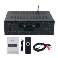 AV-999BT 220V 7 Channel Bluetooth Amplifier Hifi Stereo Karaoke Audio Amplifier w/ 1000W Peak Power