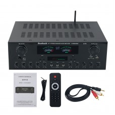 AV-999BT 220V 7 Channel Bluetooth Amplifier Hifi Stereo Karaoke Audio Amplifier w/ 1000W Peak Power