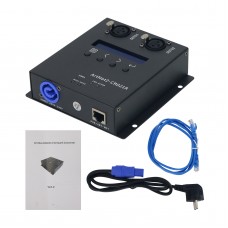 ArtNet2-CR021R 2CH Artnet to Dmx512 Conversion Artnet Dmx512 Network Converter for Tiger Touch MA2