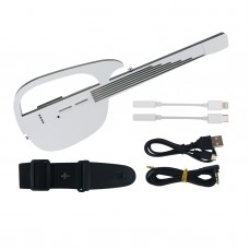 Stringless Guitar Stringless Electric Guitar (White) Supports Automatic Playing Singing for Novices