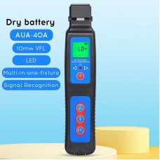 Dry Battery Version AUA-40A 800-1700nm Optical Fiber Identifier 10mW Output Power Visual Fault Locator