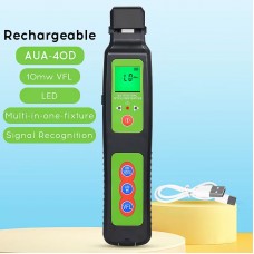 Rechargeable Version AUA-40D 800-1700nm Optical Fiber Identifier 10mW Output Power Visual Fault Locator