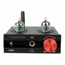 PX2 Hifi Bluetooth Amplifier Tube Amplifier Headphone Amplifier (Black) with Two GE5654W Tubes