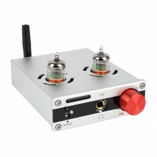 PX2 Hifi Bluetooth Amplifier Tube Amplifier Headphone Amplifier (Silver) with Two GE5654W Tubes