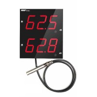 WENSN WS854 Dual Display Noise Monitor Wall Mounted Decibel Meter Shows Indoor Outdoor Noise Levels