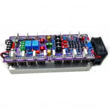 DC1200S-7th DC±50V~±110V 600W+600W Power Amplifier Board Dual Channel 8 Pairs of C5200/A1943 Power Tubes