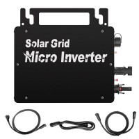 200W Intelligent Solar Grid Micro Inverter Ultra-thin Version 22V-48V MPPT Aluminum Alloy Wide Voltage Inverter