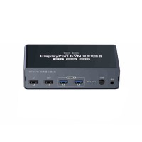 VPFET DP + DP Interface KVM Switch Double Display Working Mode 8K 60Hz UHD Switch Support USB3.0 Expansion