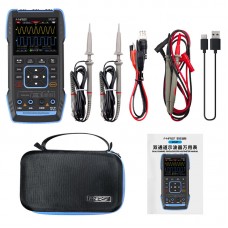 FNIRSI 2C53T Advanced Version Dual Channel 50MHz Digital Oscilloscope Multimeter Signal Generator with Two 10X Probes