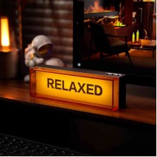 3.6W 6500K LED Lamp Sign Ambient Light Desktop Light Gift (RELAXED-Orange Shade) for Family Friends