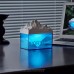 1.6W Glacier Bedside Night Light Aroma Diffuser Bluetooth Speaker (Blue) Supports Stepless Dimming