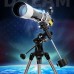 Deluxe 80EQ Astronomical Telescope 80mm/3.15" Refractor Telescope w/ EQ2 Equatorial Mount for Celestron