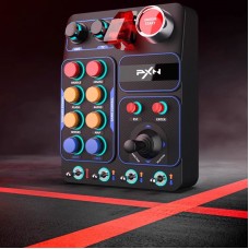 PXN CB1 Sim Racing Button Box with RGB Lighting & Programmable Buttons for Euro Truck Simulator 2