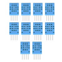 10pcs ASAIR DHT11 Temperature Humidity Sensor Modules for -20℃ to +60℃ 5~95%RH 1-wire Digital Output