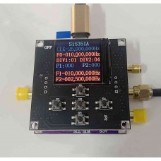 SI5351A-V2 Core Board Adjustable Clock Signal Generator Module 0.5PPM VCXO + STM32 Main Control Board with TFT LCD