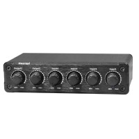 Heareal H2 4 IN 2 OUT Audio Mixer 6.5mm Interface Mono/Stereo Switch Guitar Reverb Effector Audio Distributor