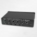 Heareal H2 4 IN 2 OUT Audio Mixer 6.5mm Interface Mono/Stereo Switch Guitar Reverb Effector Audio Distributor