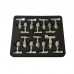 1-60MPA Hydraulic Pressure Tester Kit w/ 5 Gauges 5 Hoses 13 Connectors 14 Tees for Excavators