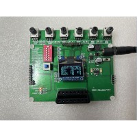 OBD II Simulator OBD2 ECU Simulator with 0.96" 128*64 OLED Screen Supports 7 Conventional Protocols