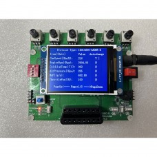 OBD II Simulator ECU Simulator 2.4" Screen (7 Conventional Protocols & Values Change Automatically)