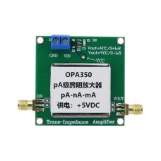 pA Level IV Transimpedance Amplifier OPA350 TIA Weak Current Measurement 1M Signal Bandwidth Current