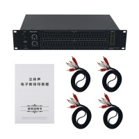 EQ231 Dual 25-Band Stereo EQ Graphic Equalizer Professional Hifi Bluetooth Equalizer for Home KTV