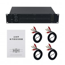 EQ231 Dual 25-Band Stereo EQ Graphic Equalizer Professional Hifi Bluetooth Equalizer for Home KTV