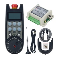 XWGP-ETS Wireless Manual Pulse Generator 6-Axis CNC MPG Wireless Handwheel Real Time Display for Siemens