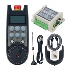 XWGP-ETS Wireless Manual Pulse Generator 6-Axis CNC MPG Wireless Handwheel Real Time Display for Siemens