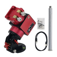 JUWEI-17 Red-black Harmonic Equatorial Mount Narrow Dovetail Groove for Astronomical Telescope Compatible with Theodolite Mode