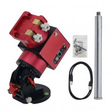 JUWEI-17 Red-black Harmonic Equatorial Mount Narrow Dovetail Groove for Astronomical Telescope Compatible with Theodolite Mode