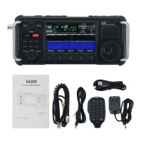 XIEGU X6200 SDR HF/50MHz Full Mode SSB/CW/AM/FM Portable Shortwave Radio with 4-inch HD Color Screen