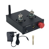 PX2 Hifi Bluetooth Amplifier Tube Amplifier Headphone Amplifier (Black) with Two GE5654W Tubes