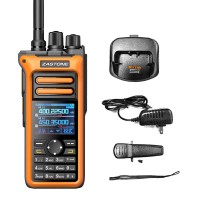 Orange M10 Multi-band 10W High Power Handheld Walkie Talkie FM AM Receiving Support PTT ID Identification with 1.77-inch LCD