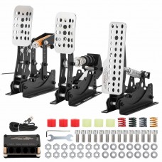 Racing Game Simulator Pedal Throttle + Brake + Clutch Set 12bit USB Controller PC SIM Pedals for Logitech G25/27/29/920