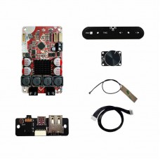 Touchpad+Encoder Version DSP Digital Stereo TPA3126 Super Bass Bluetooth Power Amplifier Board Support for AAC 24Bit Decoding