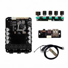 VEX202 50W+50W+100W DSP5.0 Bluetooth Power Amplifier Board Super Bass Amplifier Module Support for TWS