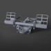 Wonwar F-16 Flight Rudder Pedals Flight Simulator Rudder Pedals Suitable for DCS Flight Cockpit