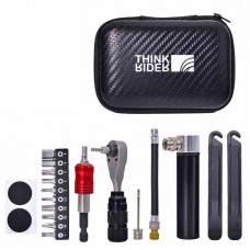 ThinkRider Bike Tool Kit Bike Repair Tool Set (Upgraded Version with Air Pump) for MTB Road Bikes