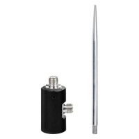 DIY Portable Aluminum Alloy Vehicle Shortwave Antenna Base with M-female Interface for Outdoor Installation