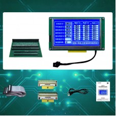 M6T24 24-Channel Serial Battery Pack Precision Voltage Monitor 5-inch HD LCD with Shell for Ternary Lithium/LiFePO4 Batteries