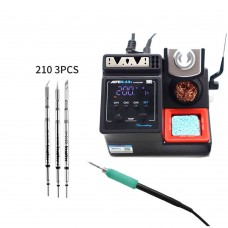 AIFEN-A9E 160W High Power Soldering Station Kit + 3pcs 210 Soldering Tips (Needle Bent & Knife Tips)