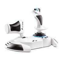 White Original T.Flight Hotas One Flight Stick and Throttle Suitable for Microsoft Xbox One/S/X/PC