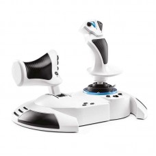 White Original T.Flight Hotas One Flight Stick and Throttle Suitable for Microsoft Xbox One/S/X/PC