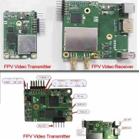 2W COFDM FPV Transmitter Receiver Video Transmitter Receiver (PCB Boards) w/ Ultra-low Latency