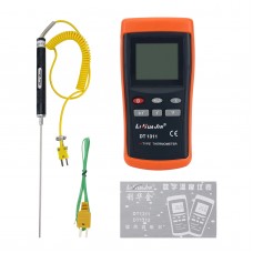 DT1311 K Type Thermometer Single-Channel Thermocouple Thermometer + NR-81530 Probe (-50 To 500℃)