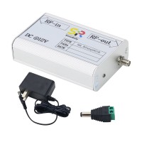 SinnoRally RFamp001B 9KHz-5GHz 25dB RF Amplifier EMC Electromagnetic EMI Low Noise RF Preamplifier with 12V Power Adapter