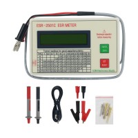 ESR-2501C ESR Meter 1-5ohms/5-25ohms High Precision DSR ESR Capacitor Tester Support Manual/Automatic Shutdown