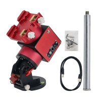 JUWEI-17 Red-black Harmonic Equatorial Mount Wide Dovetail Groove for Astronomical Telescope Compatible with Theodolite Mode