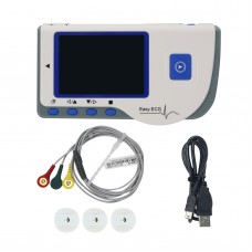 PC-80B Portable Handheld Single Channel ECG Monitor Wireless Cardiograph Dual Mode Measurement with 3PCS Electrodes